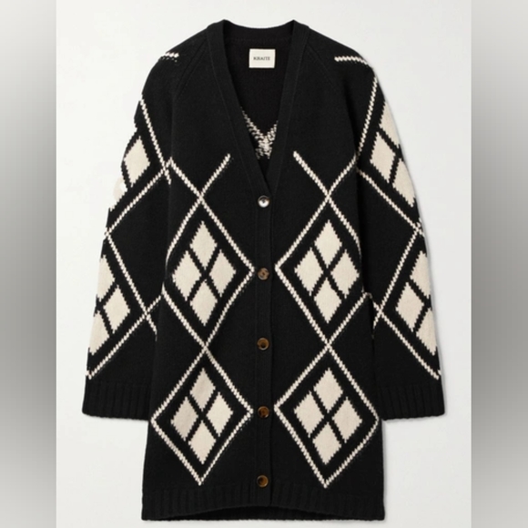 KHAITE Sweaters - Khaite argyle cardigan